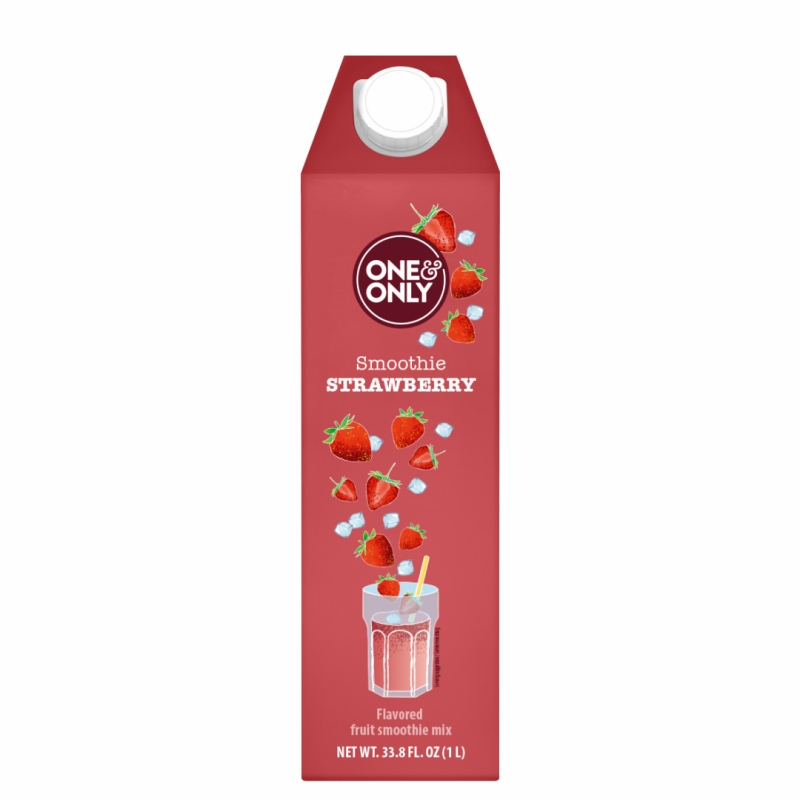 One&Only Strawberry smoothies, 1 L.