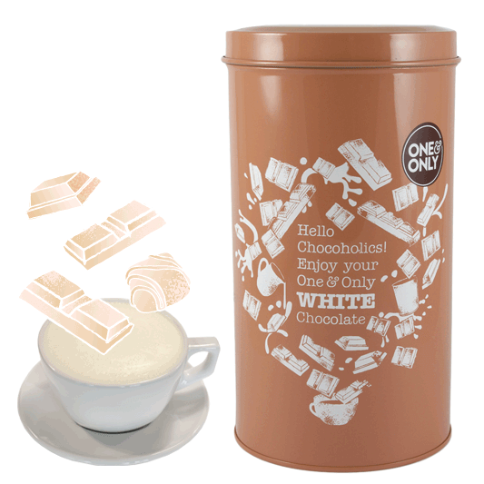 One&Only Storage Tin Chocolate Powder White 1 vnt.(Skardinė laikymui)