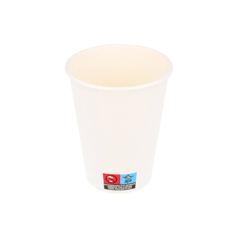 Puodelis baltas popierinis 12oz, 1000vnt/dėž