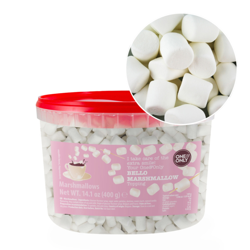 Bello Marshmallow pabarstukai 0.4kg