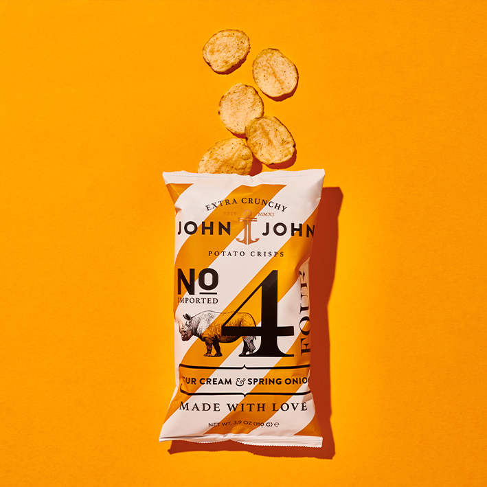 John&John No. 4 Crisps Sour Cream & Spring Onion