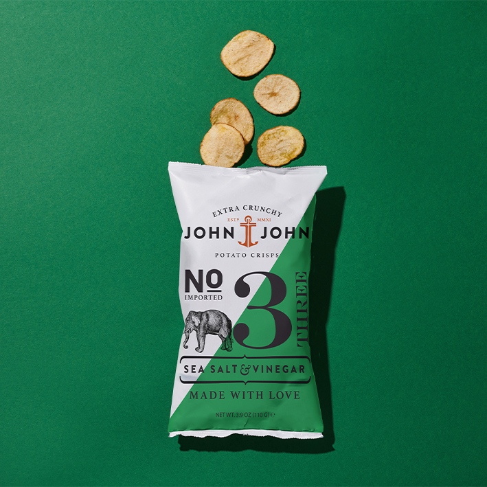 John & John No. 3 Crisps Sea Salt & Vinegar | 110g