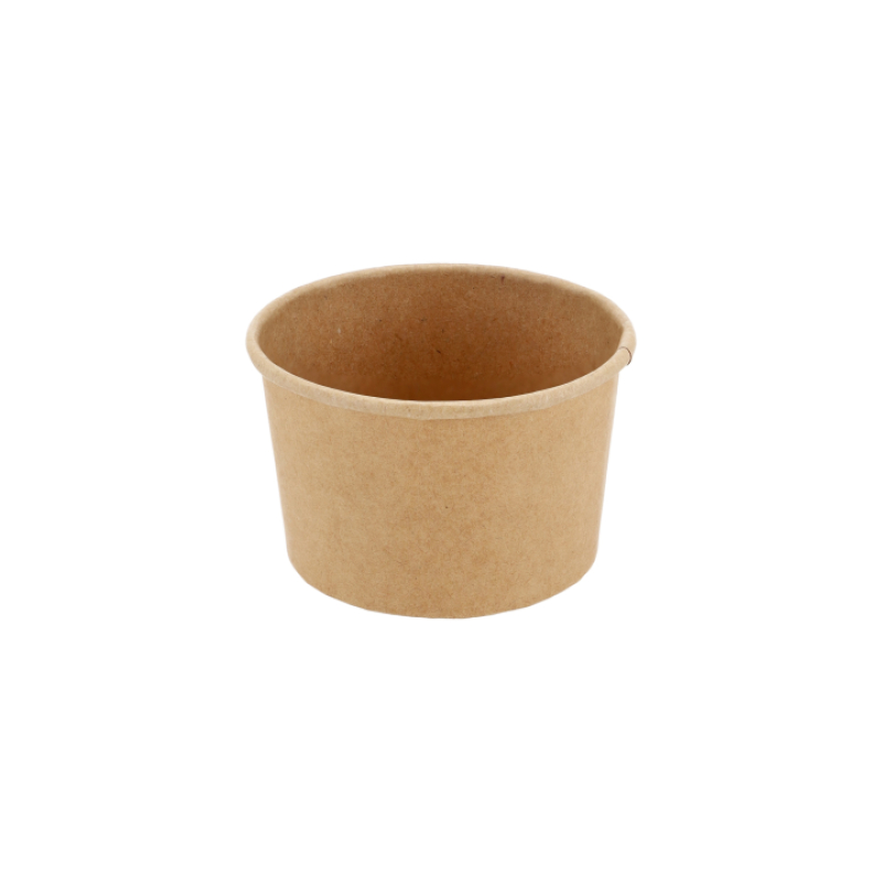 Ledų indelis, kraft, 4oz, 1000 vnt/dėž