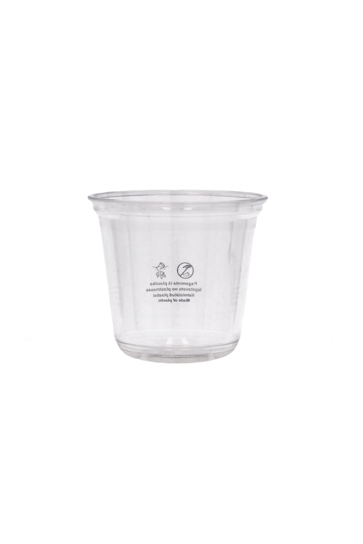 U formos 90mm skaidrus puodelis, 10oz/300ml, 1000 vnt/dėž