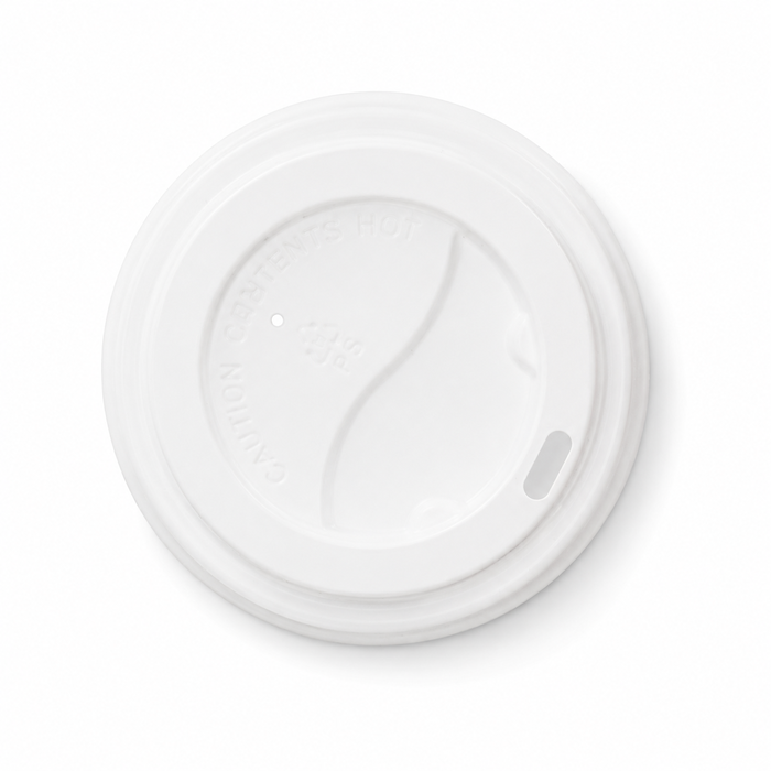 Baltas dangtelis, PS, 12-20oz, 1000 vnt/dėž