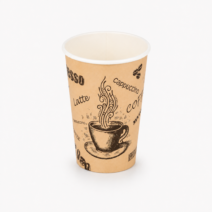 Popierinis puodelis Coffee design, 16oz | 470ml, 1000 vnt/dėž