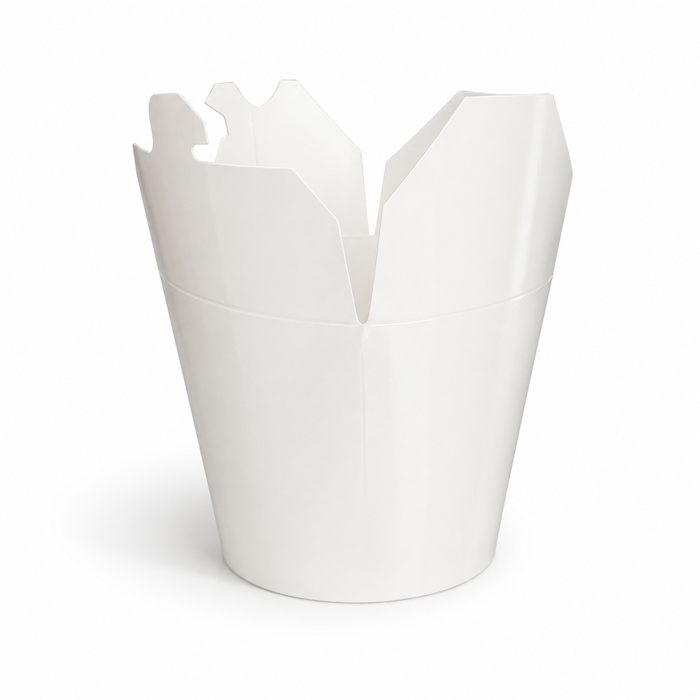 WOK dėžutė 750ml, balta, 500 vnt/dėž