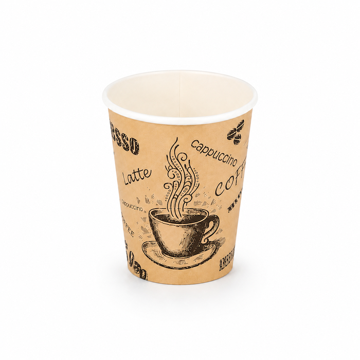 Popierinis puodelis Coffee design, 12oz | 350ml, 1000 vnt/dėž