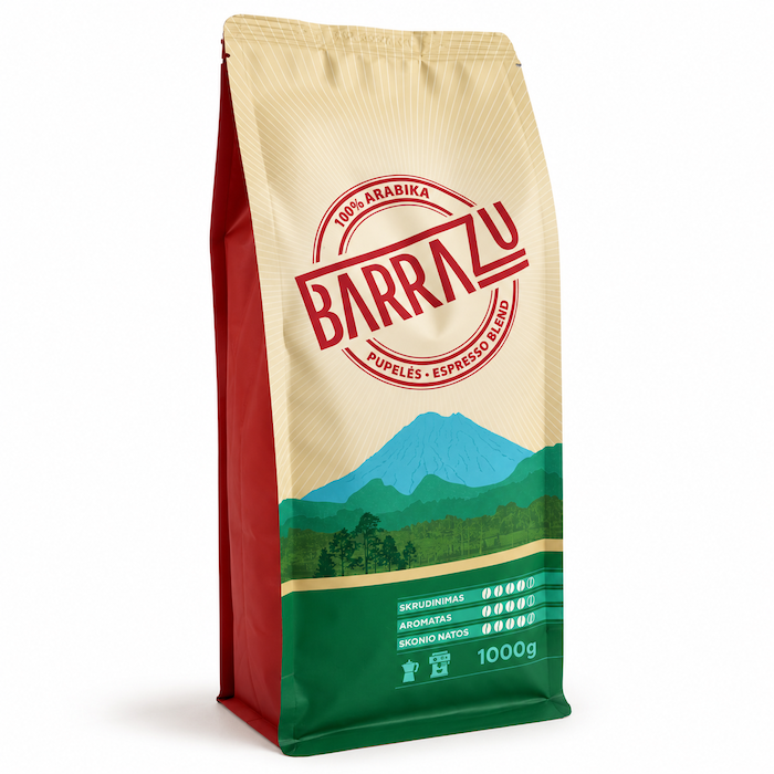 BARRAZU kavos pupelės 1kg.