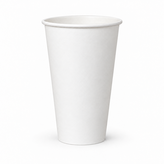 Baltas popierinis puodelis, 16oz | 470 ml, 1000 vnt/dėž