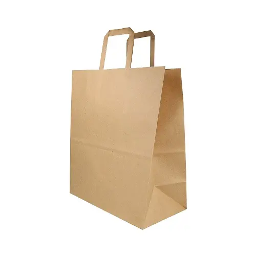 Popierinis kraft maišelis su rankena, 26x13.9x30, 250 vnt/dėž