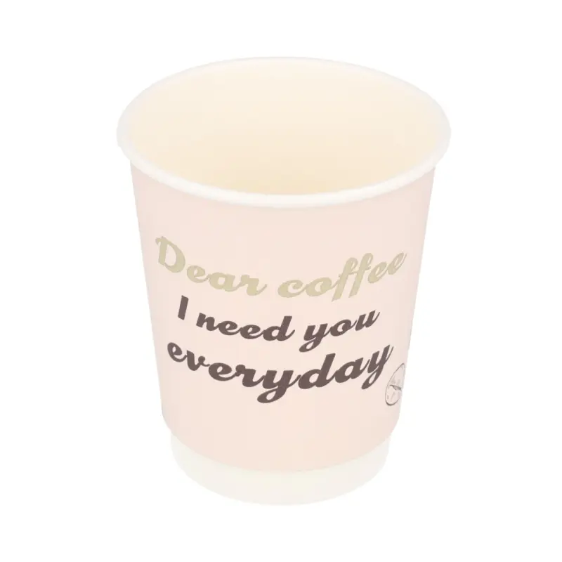 Dvisienis popierinis puodelis All I Need 8oz, 500vnt/dėž