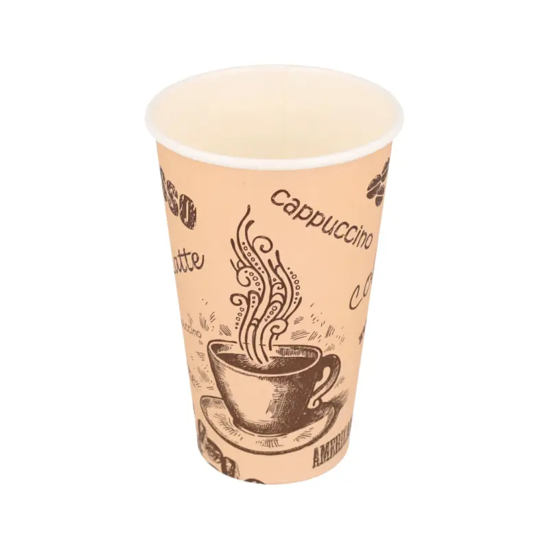 Popierinis puodelis Coffee design, 16oz | 470ml, 1000 vnt/dėž