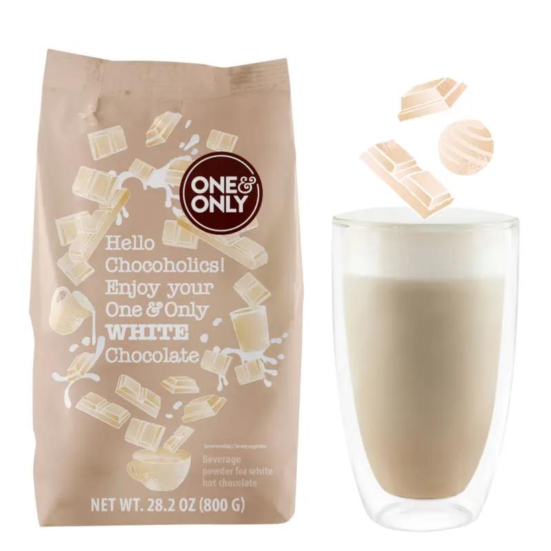 One&Only Baltojo šokolado milteliai, 0.8 kg