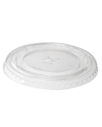 Skaidrus plokščias dangtelis kryželiu, CL95 95mm, 1000 vnt/dėž.