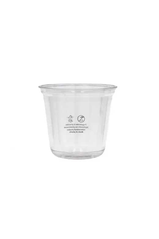 U formos 90mm skaidrus puodelis, 10oz/300ml, 1000 vnt/dėž